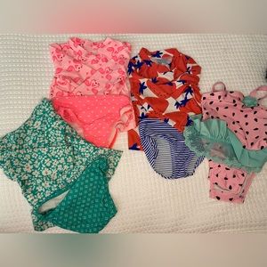 3 long sleeve tops with matching bottoms 1 full piece